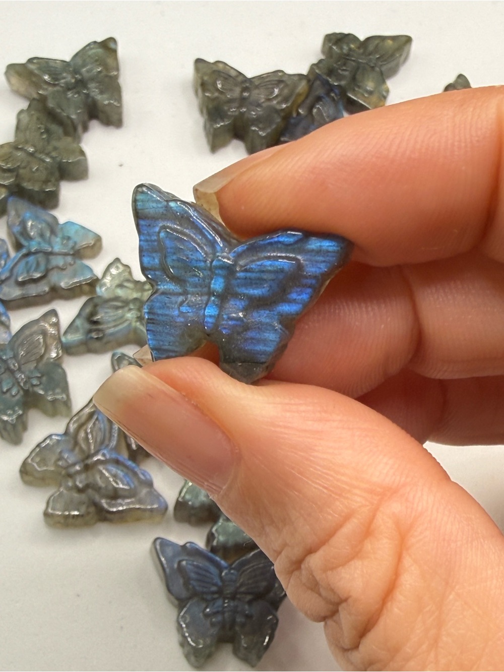 Mini Labradorite Butterflies - Picture 6 of 8